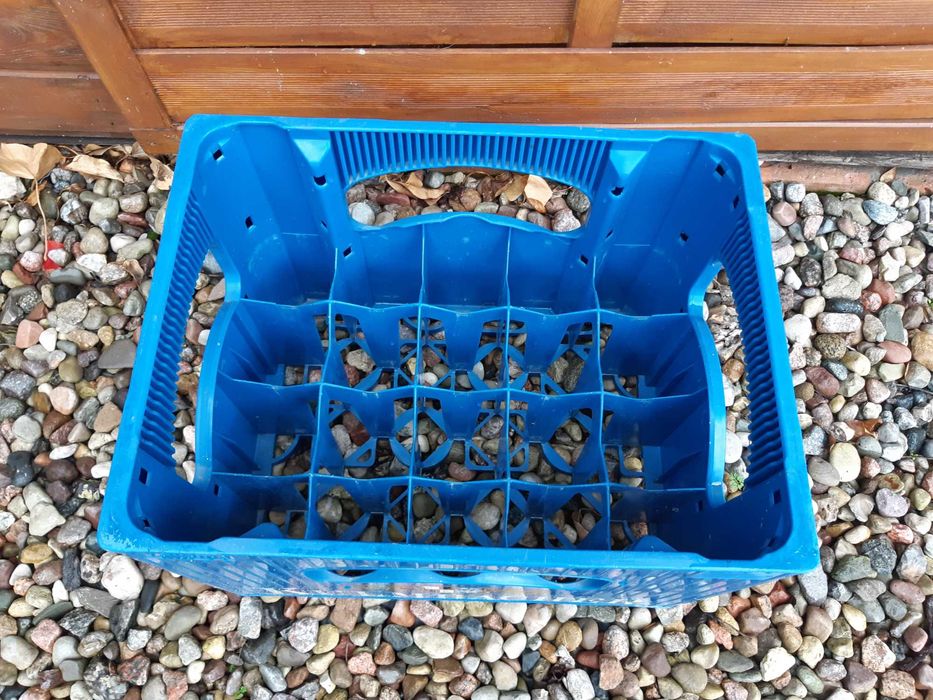 Skrzynka na piwo butelki Kulmbacher 20x0,5L Oryginalna Niebieska