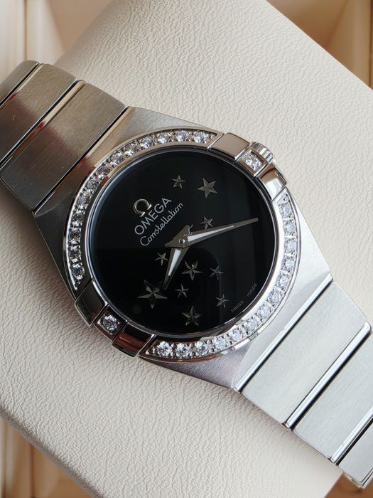Omega Constellation Diamond Quartz Star Dial Watch 24mm 2024r.