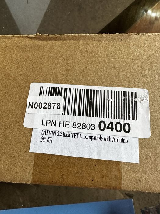 TFT LCD 3,2" SPI 240x320 ILI9341 Arduino, STM32, Raspberry Pi
