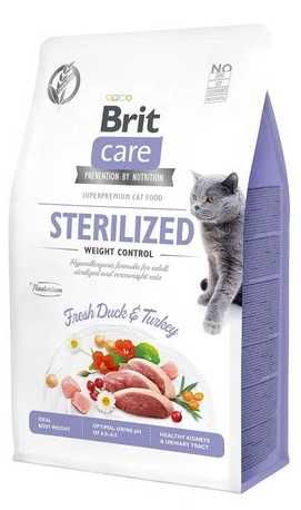 BRIT Care Grain-Free Sterilized Weight Control - karma dla kota 2 kg
