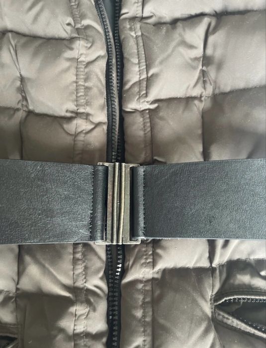 Kurtka plaszcz  ZARA XS puch naturalny