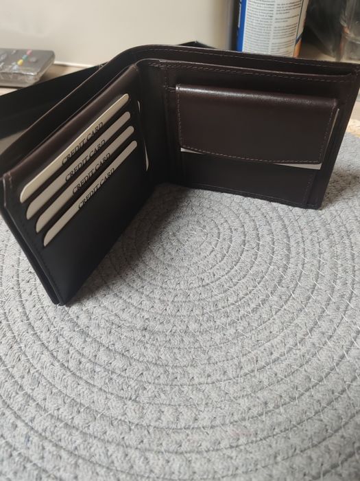 Carteira homem pele castanha Belcamp - Nova