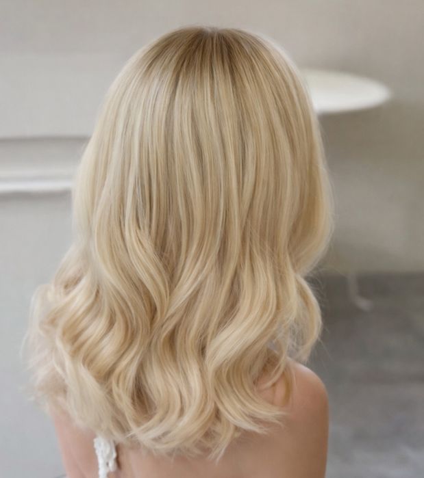 Peruka medyczna beżowy blond