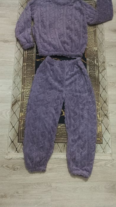 Piżama damska spodnie/bluza, "futerko"