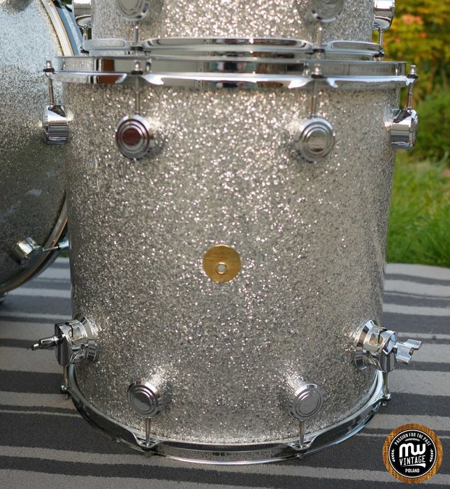 ‼️ Perkusja Hayman Vibrasonic 24", 13", 16" Silver Sparkle Vintage ‼️
