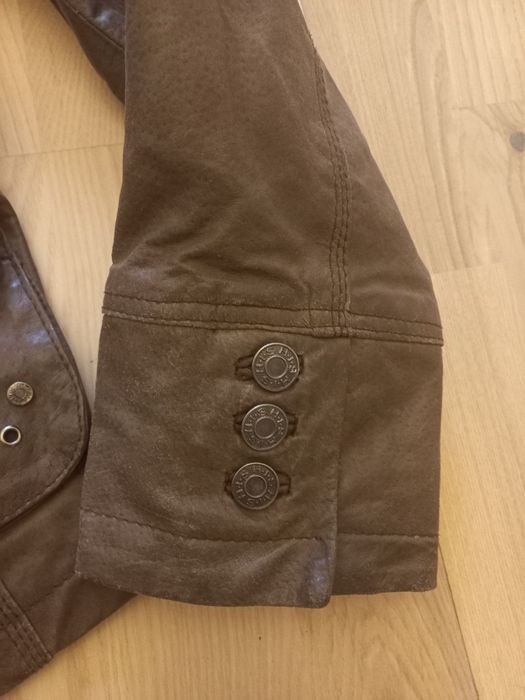 Brązowa kurtka skórzana vintage