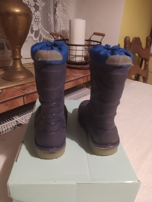 Chlopiece kalosze świecące z odblaskami, roz 23 .