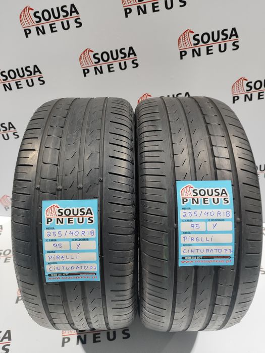 2 pneus semi novos 255-40R18 Pirelli RFT - Oferta dos Portes