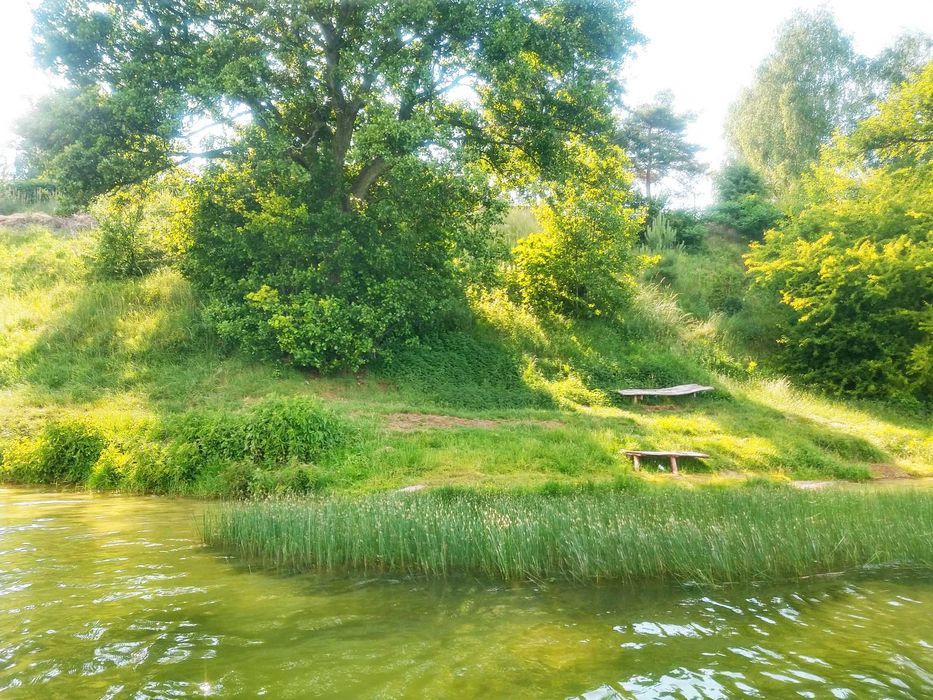 Domek nad jeziorem Głuszyńskim z plac.zabaw,pomostem,kajakami,r.wodnym