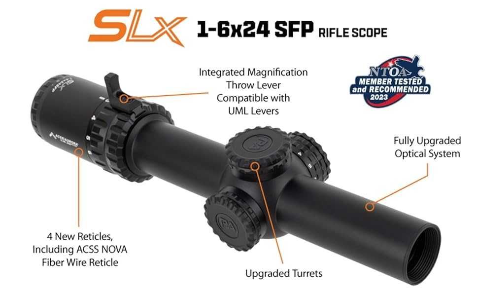 Оптичний приціл Primary Arms SLx 1-6x24 SFP Gen IV ACSS Nova MPN610183