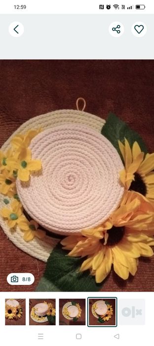 Stroik, dekoracja, ozdoba, zawieszka, słoneczniki