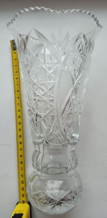 Кришталь. Ваза радянських часів 23см
