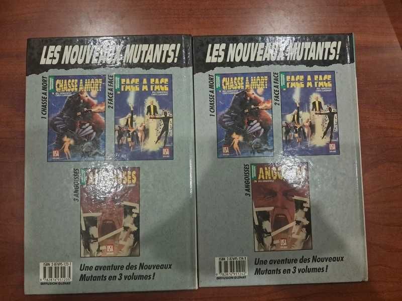 Lote de 2 Revistas Francesas Nouveaux Mutants (Novo Mutantes) Frances
