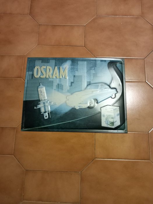 Chapa de publicidade OSRAM