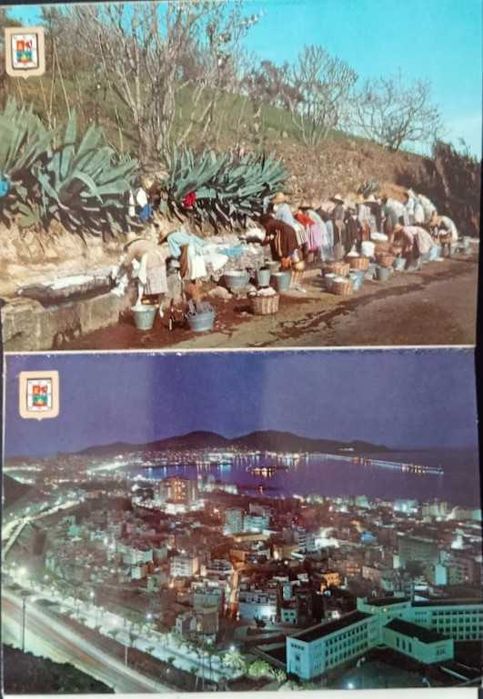 Conjunto de Postais encorpados num Caderno