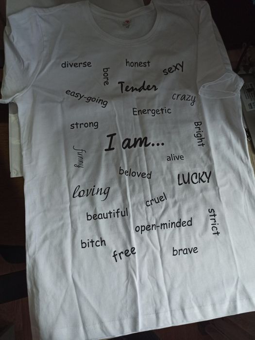 Футболка з мотиваційними словами, мотиваційна футболка