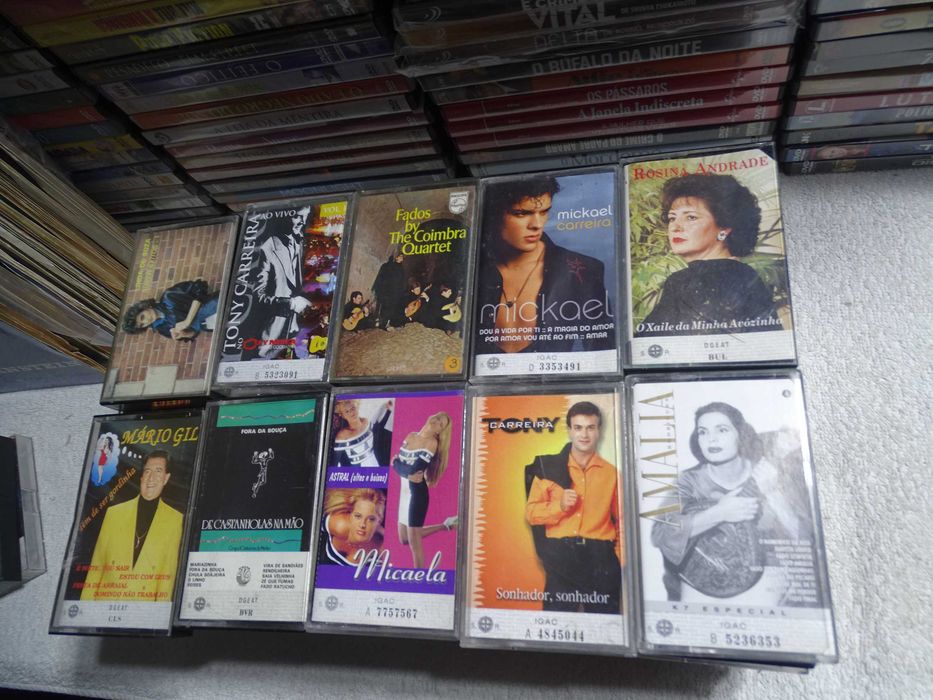 Lote de cassetes de musica Portuguesa e internacional em bom estado