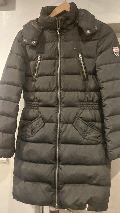 Płaszcz pikowany z kapturem Tommy Hilfiger