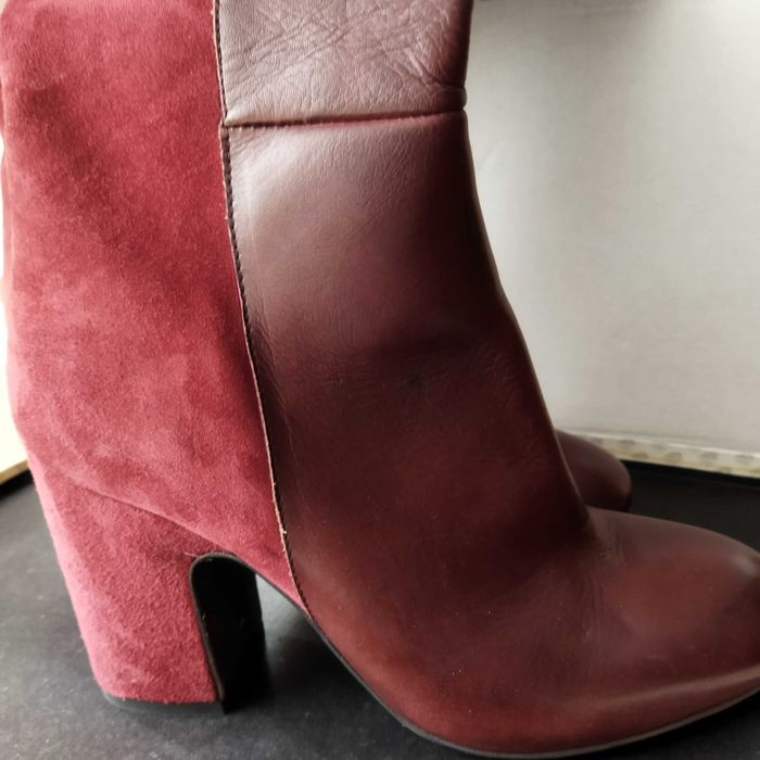 Италия сапоги 38р кожа замша