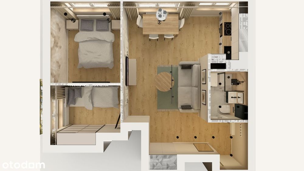 3 pokojowe mieszkanie w Elblągu przy ulicy 12 Lutego 30.