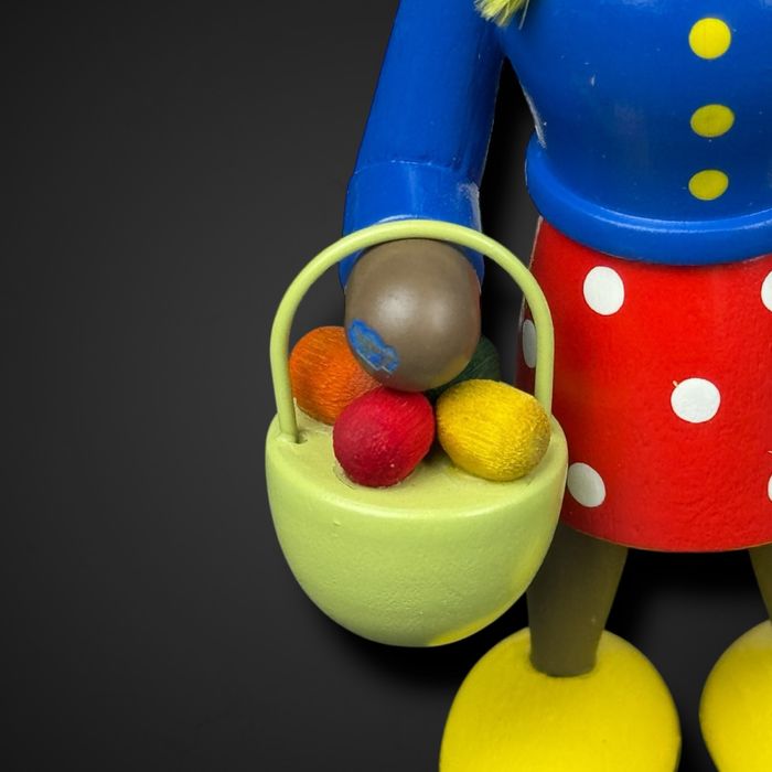 Zestaw drewnianych zajączków wielkanocnych Erzgebirge b51/08111