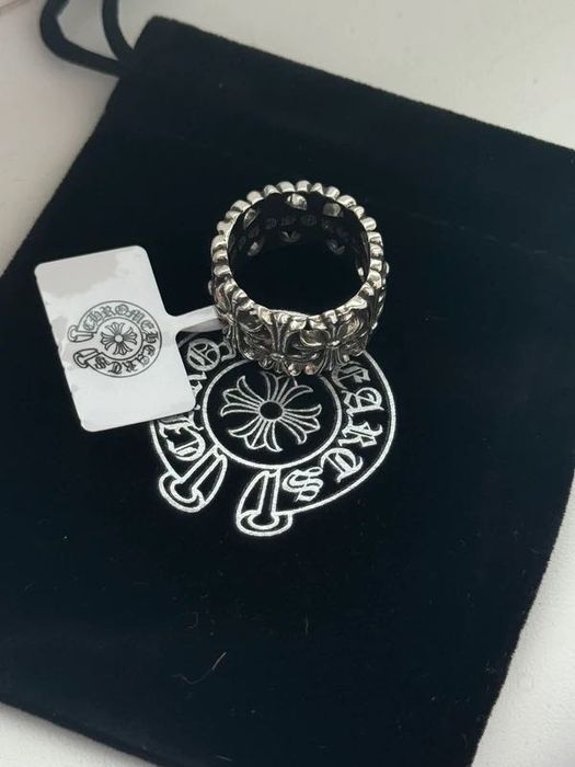 Chrome Hearts Pierścionek Cemetery Cross Ring Gotycki Sygnet Vintage