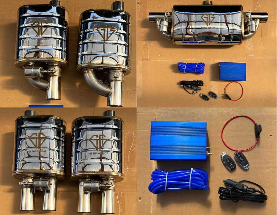Электрическая вакуумная заслонка на выхлопную систему 51 63 70 76 мм