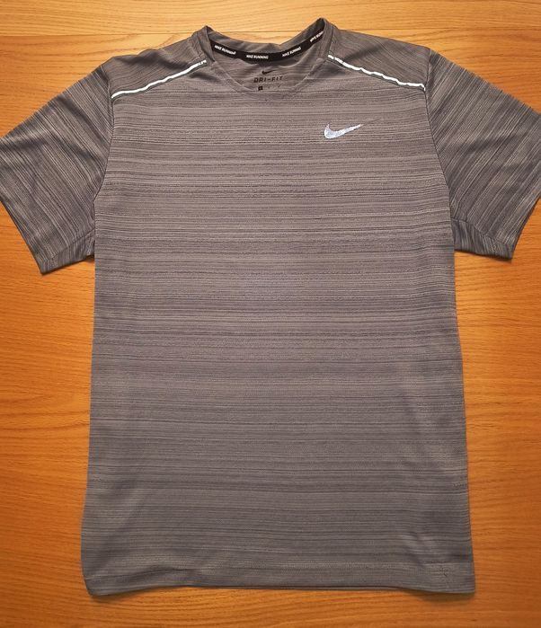 Nike koszulka Dri-FIT Miler męska do biegania szara L – oryginał