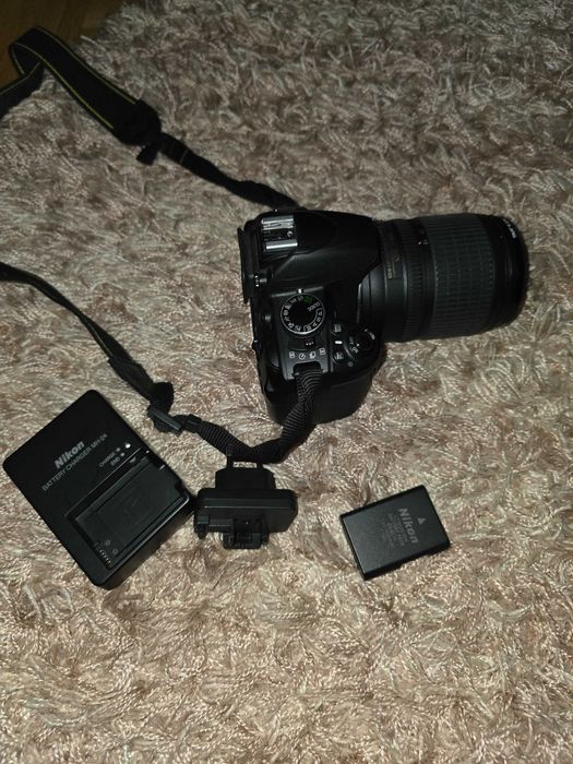 Lustrzanka aparat Nikon d3100 z obiektywem 18-505 VR zamiana