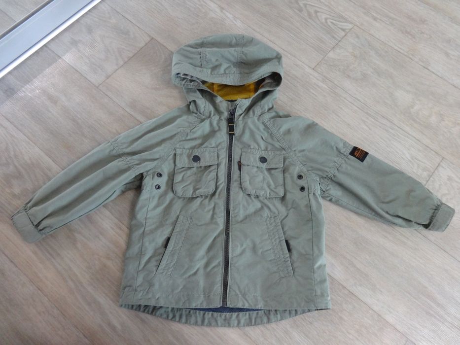 Хаки непродуваемая штормовка ветровка куртка на мальчика 2 3 92-100