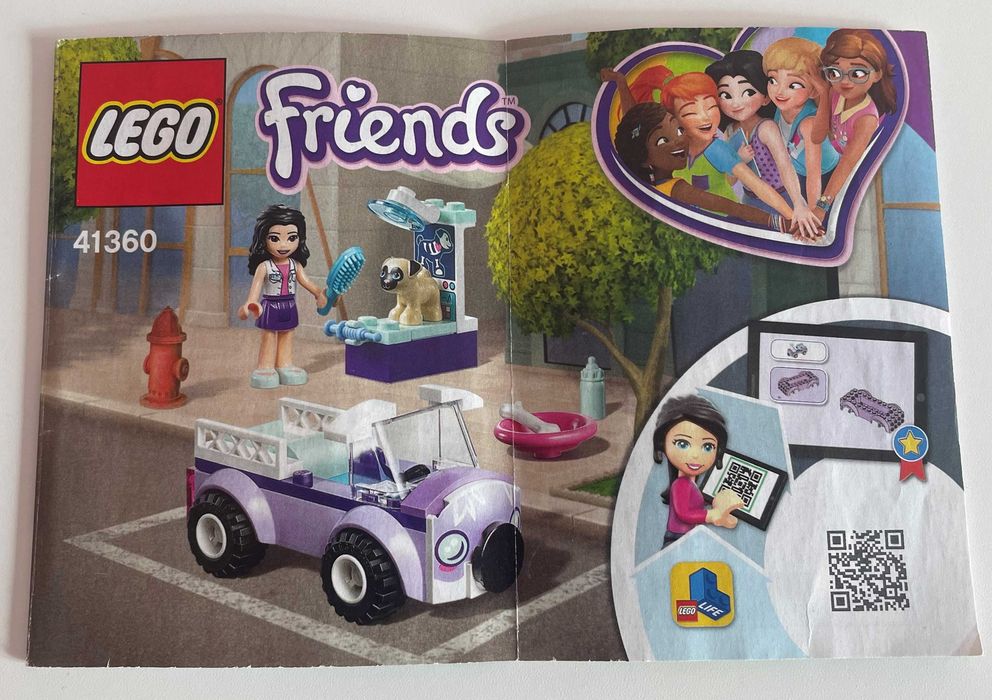 Конструктор Lego Friends (Пересувна ветклініка Емми) 41360 + Браслет Lego Dots («Цікаві звірята» (41901)