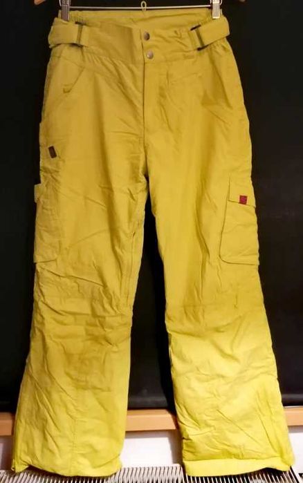 Limonkowe Spodnie Snowboardowe