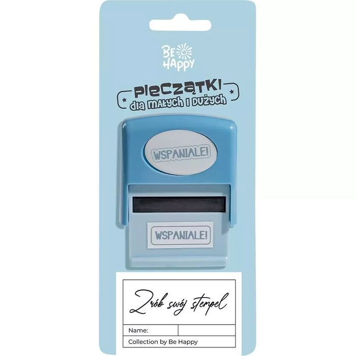 Pieczątka dla dzieci z napisem Wspaniale!. Be-Happy Gifts