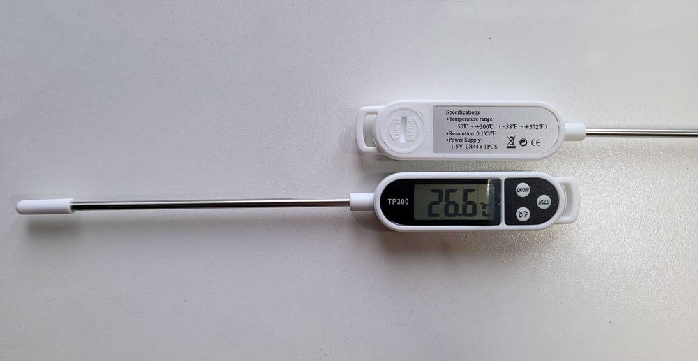 Термометр для продуктів з металевим щупом. Термометр кухоний продуктов