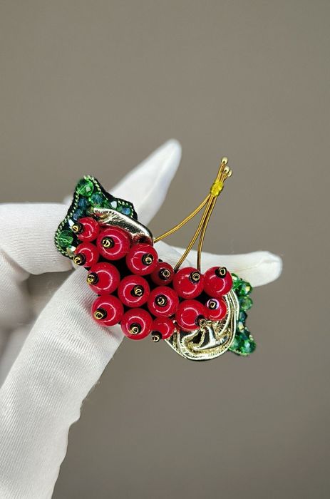 Броши Калина брошки патріотичні символічні Україна символ ручної робот