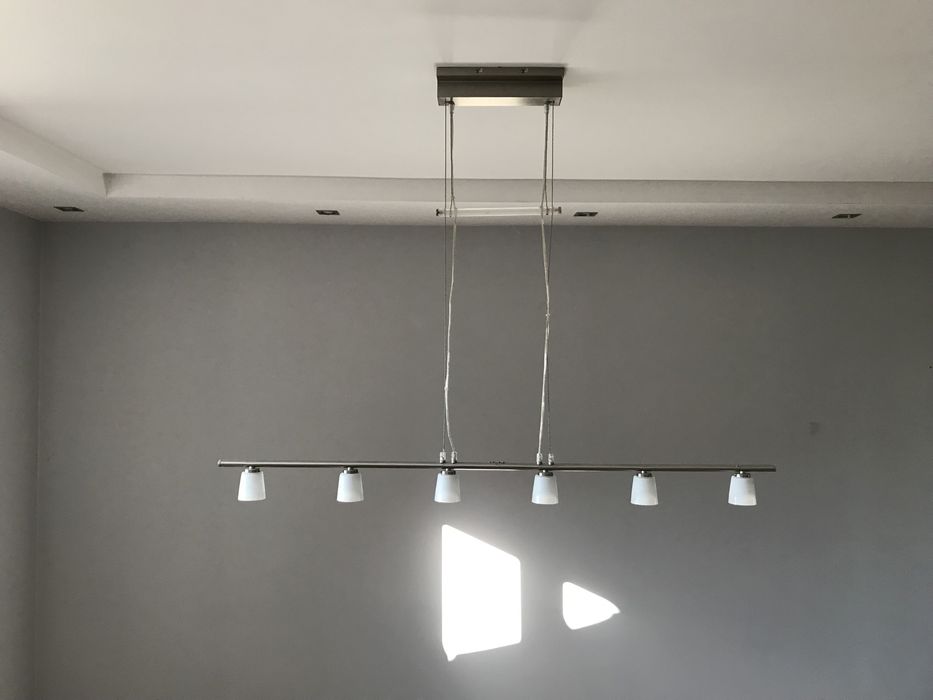 Lampa wisząca sufitowa 6 punktowa nad stół blat IKEA Tidig