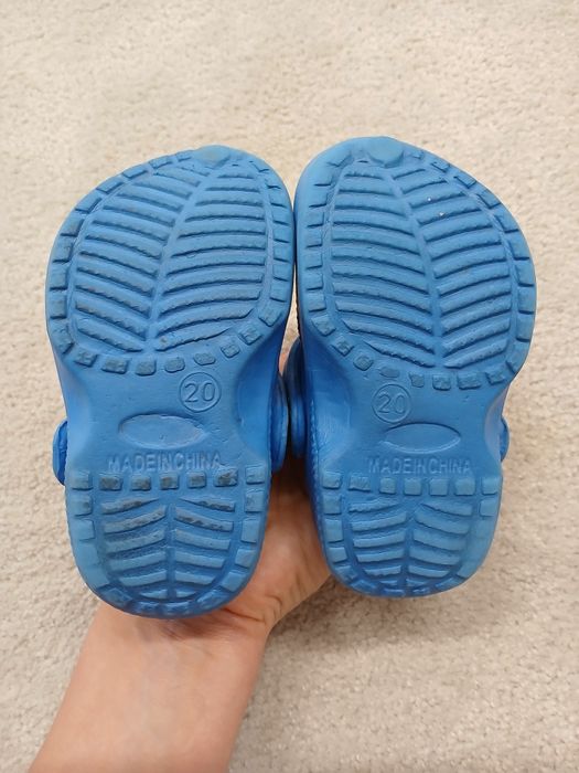 Chodaki klapki crocsy rozmiar 20 wkładka 12cm
