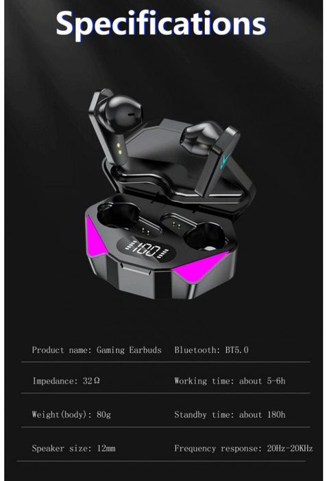 Наушники музыкальные с боксом.