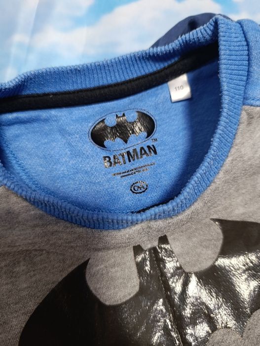 Zestaw bluzka z długim rękawem Okaïdi + bluza Batman C&A, r. 104/110 (4 lata)