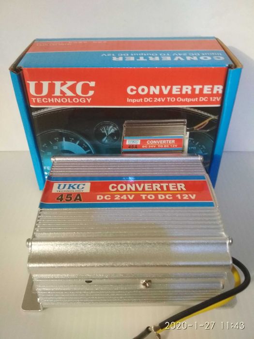 Адаптер, преобразователь 24V на 12V , 5A.