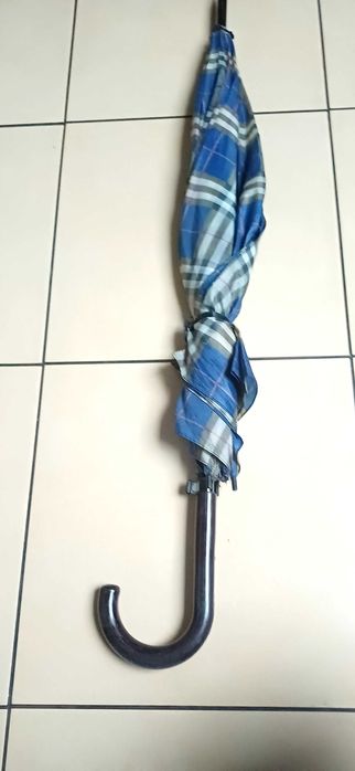 Parasol w kratę  automat z rączką