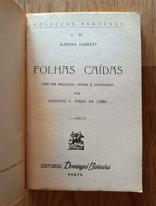 Folhas Caídas - Almeida Garrett (portes incluídos)