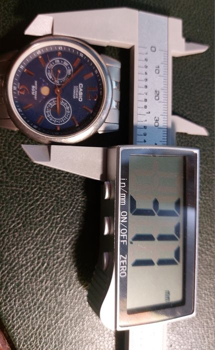 Casio LineAge Titanium LIN-301 часы, кварц, титан, фазы луны