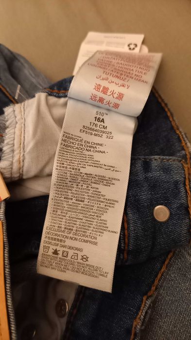 Jeansy levis 510 roz 176 NOWE