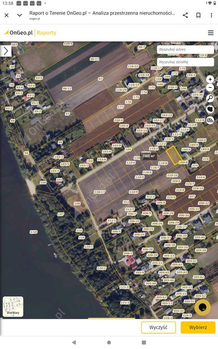 Działka budowlana nad  Gopłem w Kruszwicy