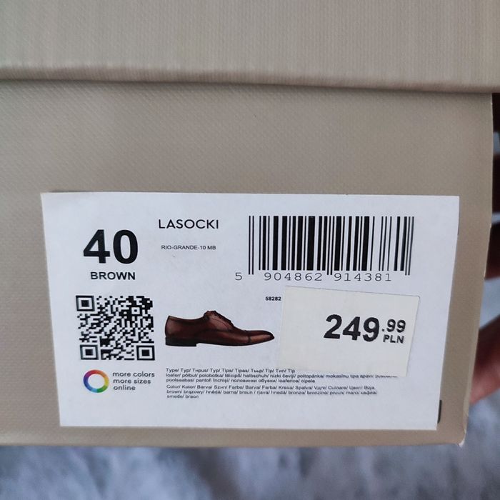 Męskie skórzane pantofle Lasocki
