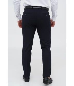 Гарні якісні брюки slim fit w33 l32 темно-синій колір