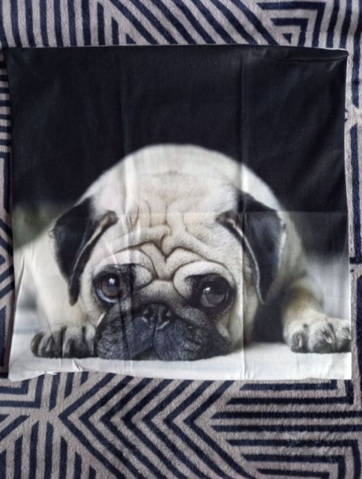 NOWA poszewka mops mopsik pies piesek 45 x 45 cm