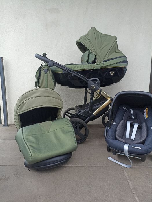 Wózek 3w1, 4w1 junama diamond exclusive fotelik maxi Cosi