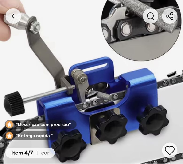 Afiador manual de corrente motossera